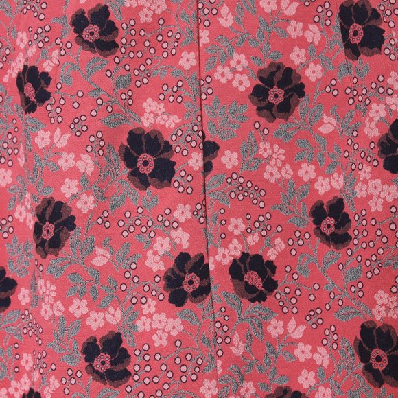 TOPSHOP TALL Dark Coral Red Floral Skirt NWT 8 - Picture 5 of 8